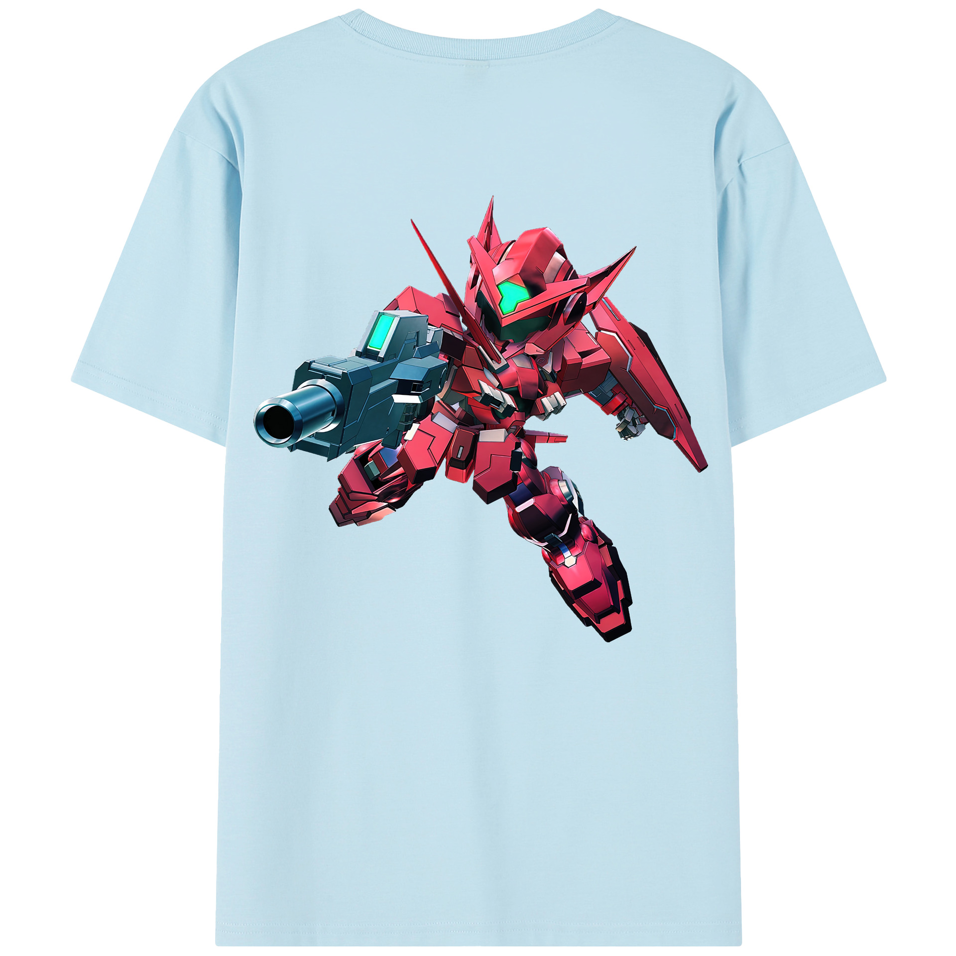 （画像用） 機動戦士ガンダム Mobile Suit Gundam 綿100％半袖Tシャツ（背面プリント）